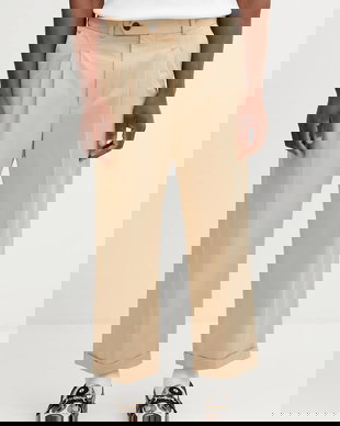 Drôle de Monsieur pantaloni Pantalon Cropped a Plis