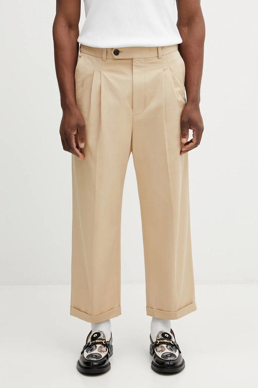 Drôle de Monsieur pantaloni Pantalon Cropped a Plis