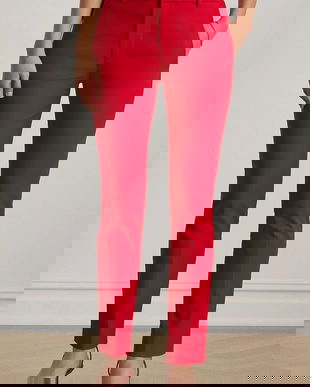 Lauren Ralph Lauren pantaloni pentru femei, cu bumbac