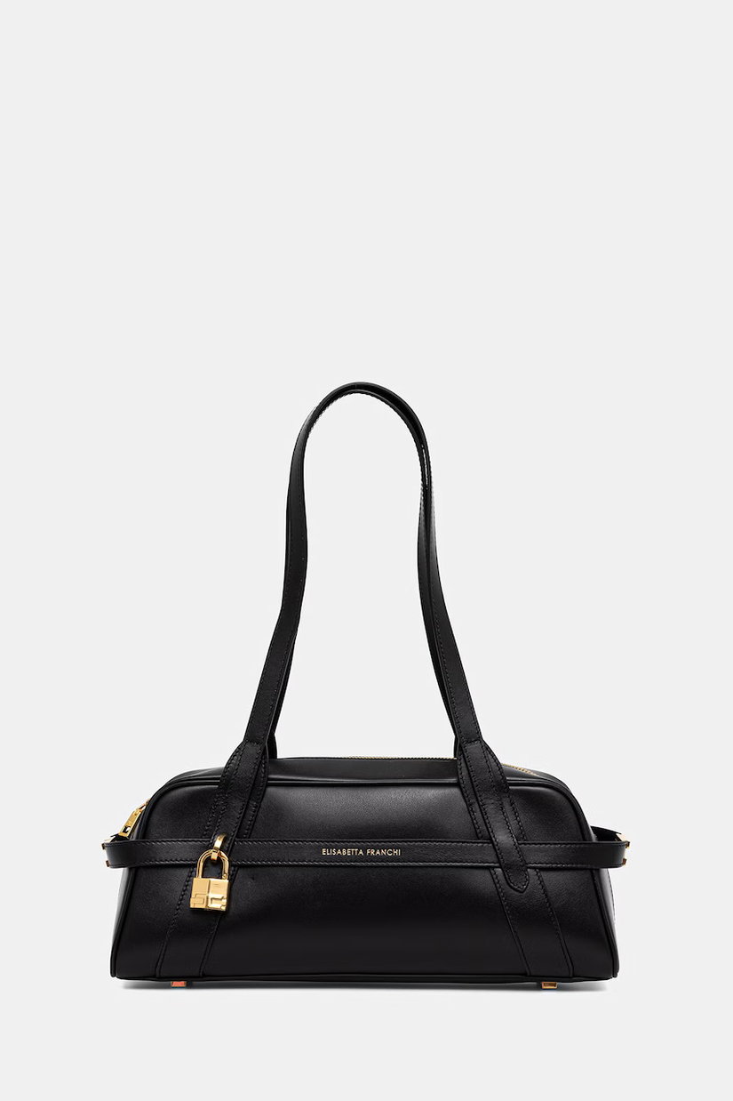 Elisabetta Franchi geantă baguette pentru femei, din piele