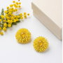 Rezervat Cercei Butoni Păpădie Galbenă - Dandelion Glow
