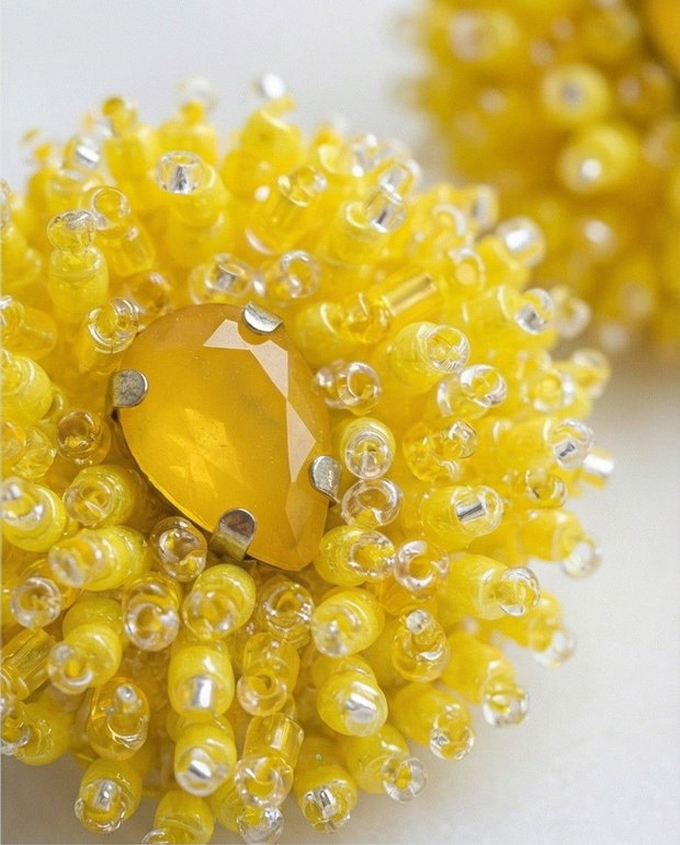 Rezervat Cercei Butoni Păpădie Galbenă - Dandelion Glow