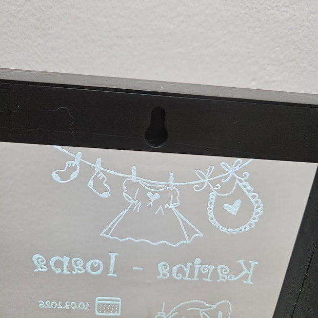 Lampă LED Personalizată - Gravură Manuală pe Sticlă - Cadou BEBELUS - La Comandă!