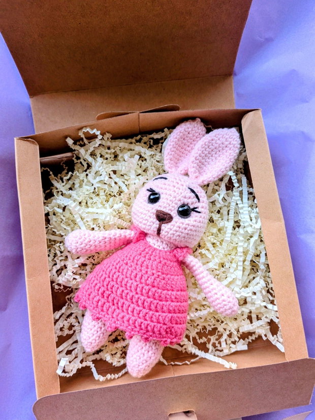 Set handmade iepurași croșetați  cadou bebeluș