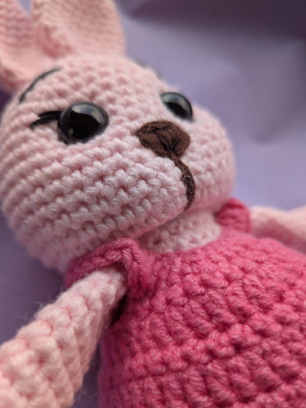 Set handmade iepurași croșetați  cadou bebeluș
