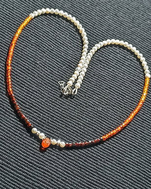 Colier argint perle naturale de cultura calcedonie gradient degrade opal de foc etiopian picatura gravata multicolor minimalist boho chic trendy