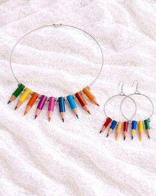 set bijuterii creioane colorate 01955