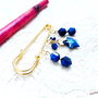 Brosa cu steluta si lapis lazuli