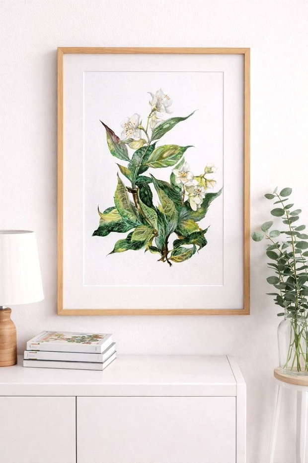 Tablou Unicat "Înflorire Albă" - Pentru o stare de liniște și natură , Nature and Colors Collection