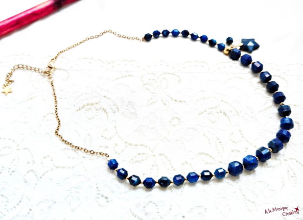Colier cu steluta si lapis lazuli