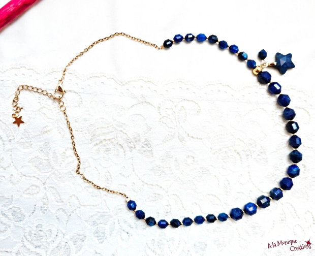 Colier cu steluta si lapis lazuli