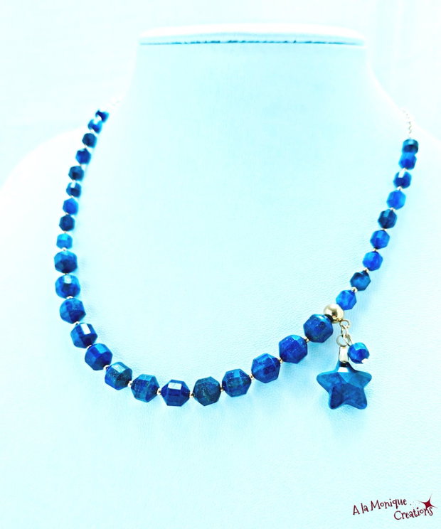 Colier cu steluta si lapis lazuli