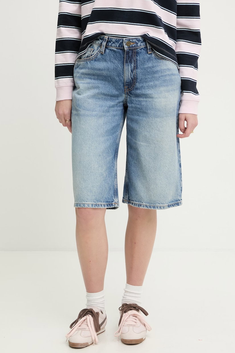 Guess Jeans pantaloni scurți de damă din denim