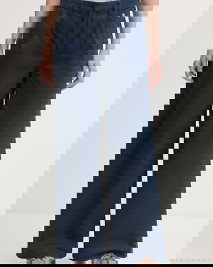 U.S. Polo Assn. pantaloni de damă cu bumbac FULL LENGTH WIDE LEG