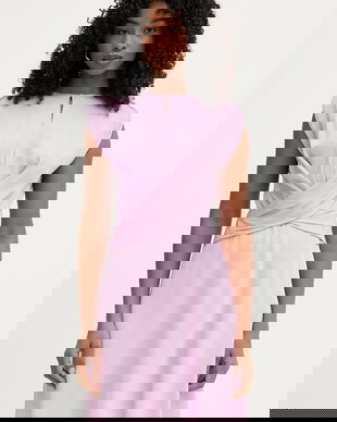 BOSS rochie cu vâscoză Devari