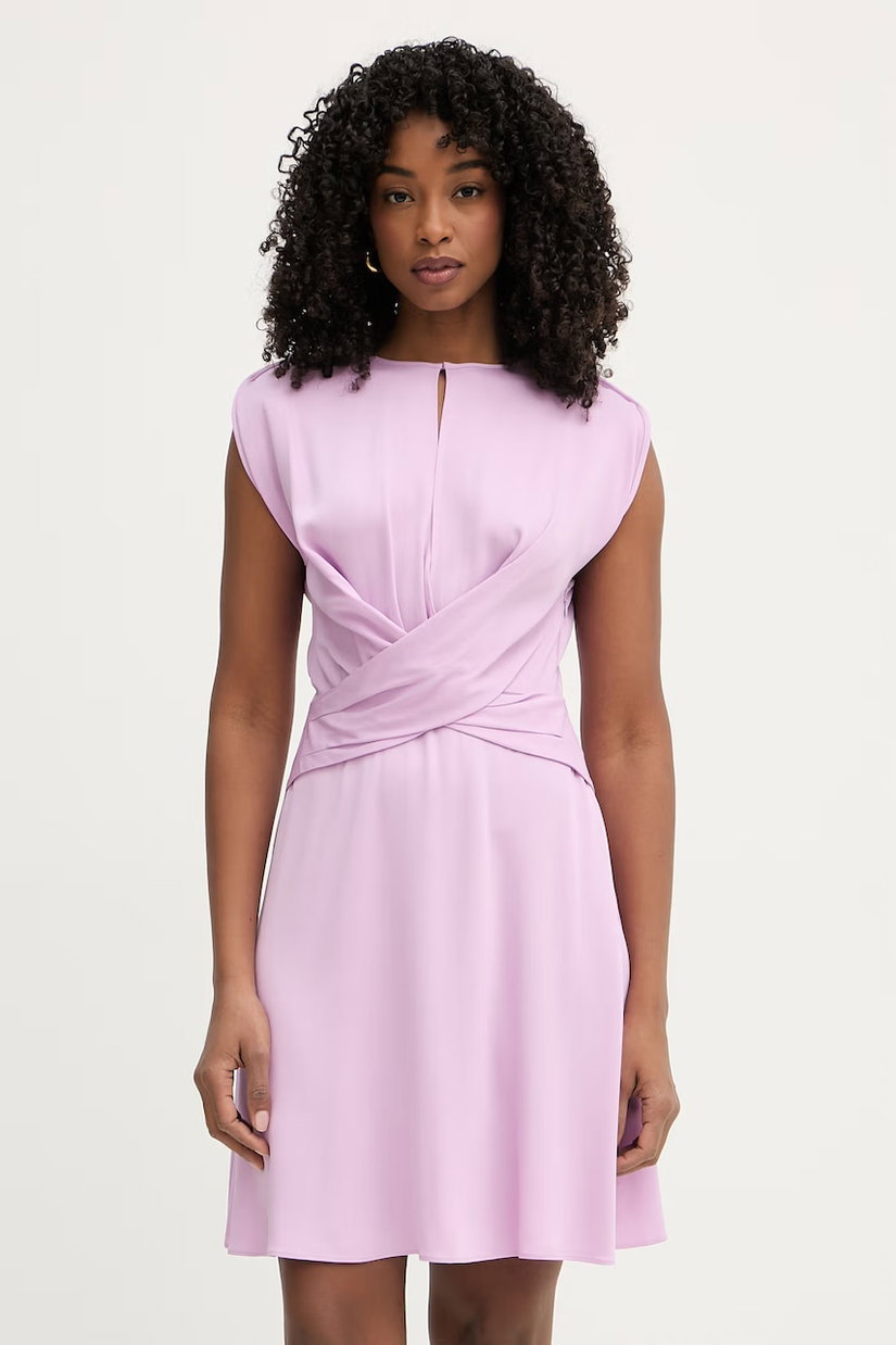 BOSS rochie cu vâscoză Devari