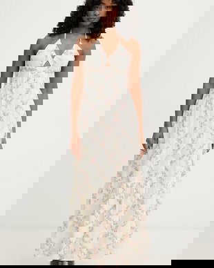 Twinset rochie halter cu bumbac