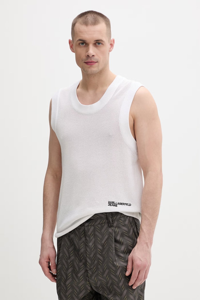 Karl Lagerfeld Jeans vestă pentru bărbați, din bumbac