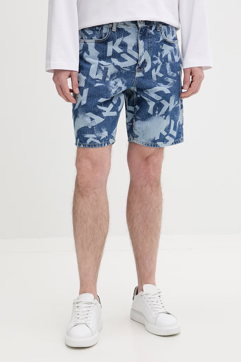 Karl Lagerfeld Jeans pantaloni scurți pentru bărbați, din denim