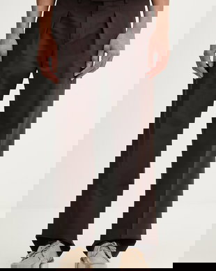 Sisley pantaloni de costum pentru bărbați, cu amestec de lână