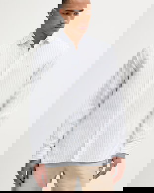 Hackett London cămașă pentru bărbați, cu amestec de in