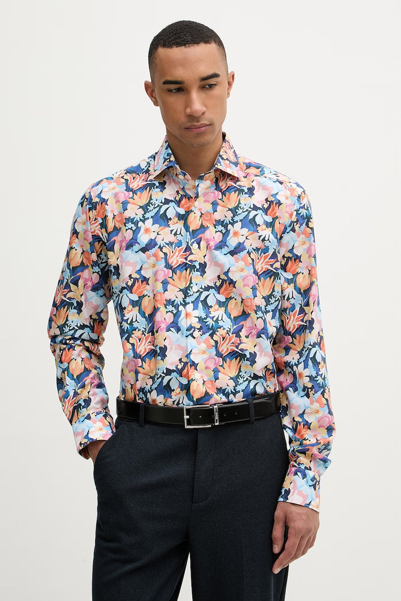 Eton cămașă pentru bărbați, din bumbac