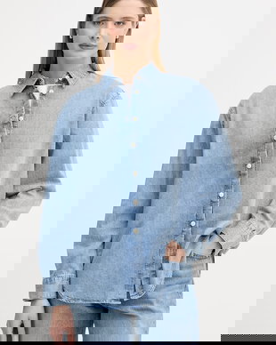 Calvin Klein Jeans cămașă pentru femei, din denim