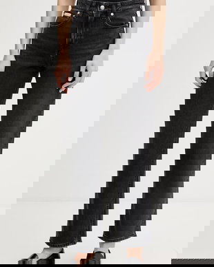 Calvin Klein Jeans blugi straight pentru femei