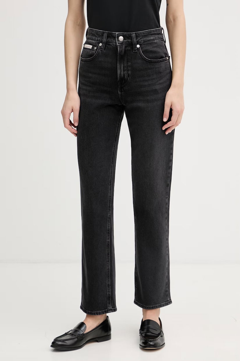 Calvin Klein Jeans blugi straight pentru femei