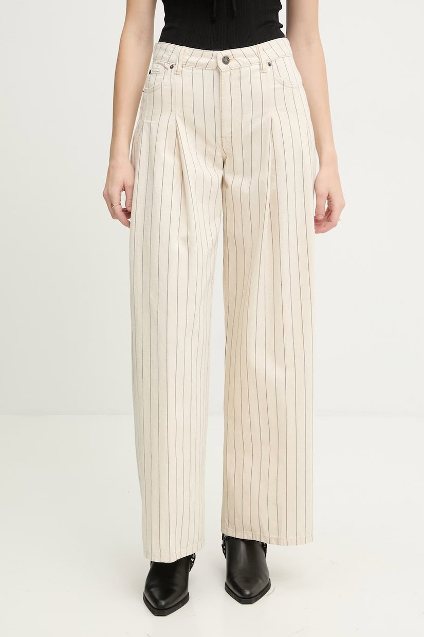 Guess Jeans pantaloni de femei din bumbac