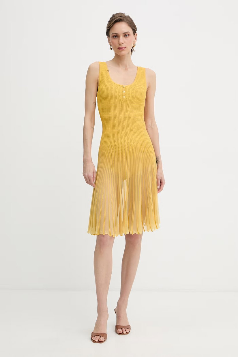 Elisabetta Franchi rochie evazată cu vâscoză