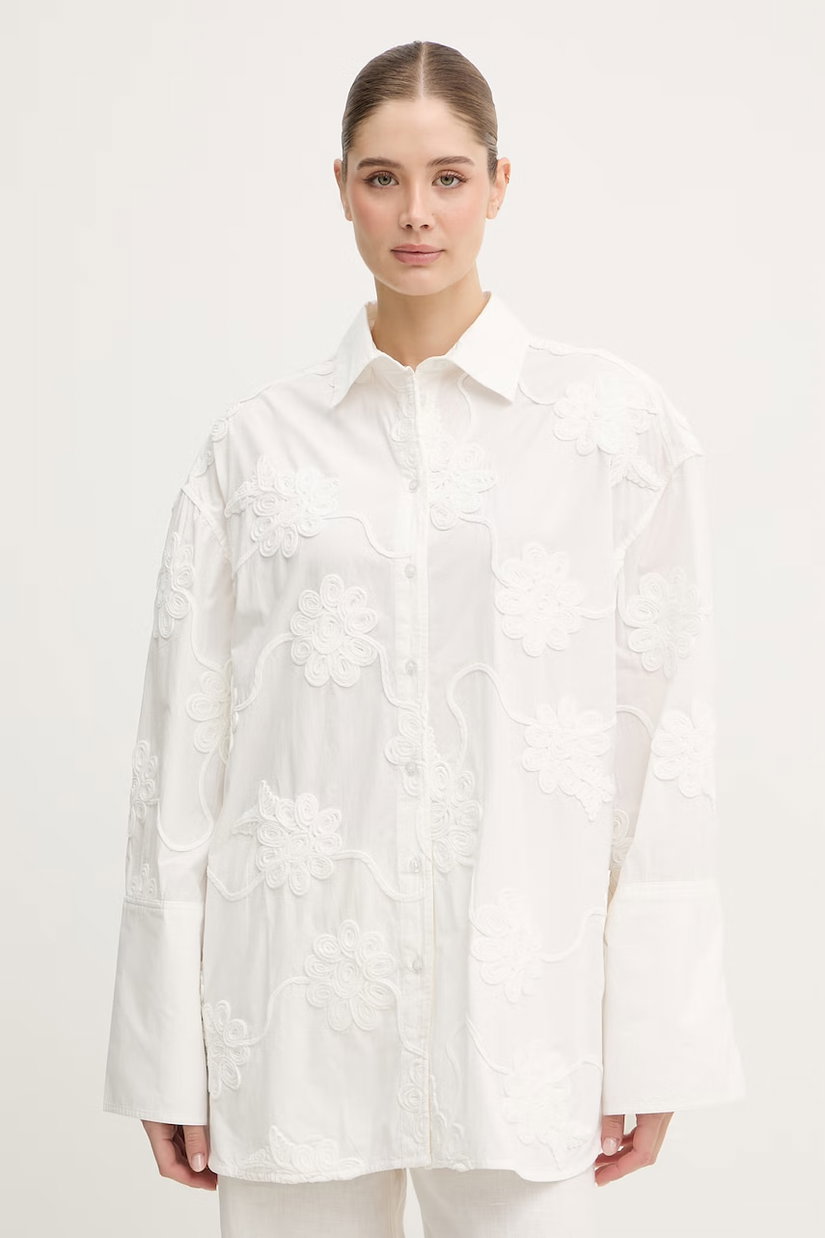 Rotate cămașă de femei de bumbac