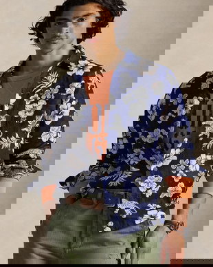 Polo Ralph Lauren cămașă pentru bărbați, din in