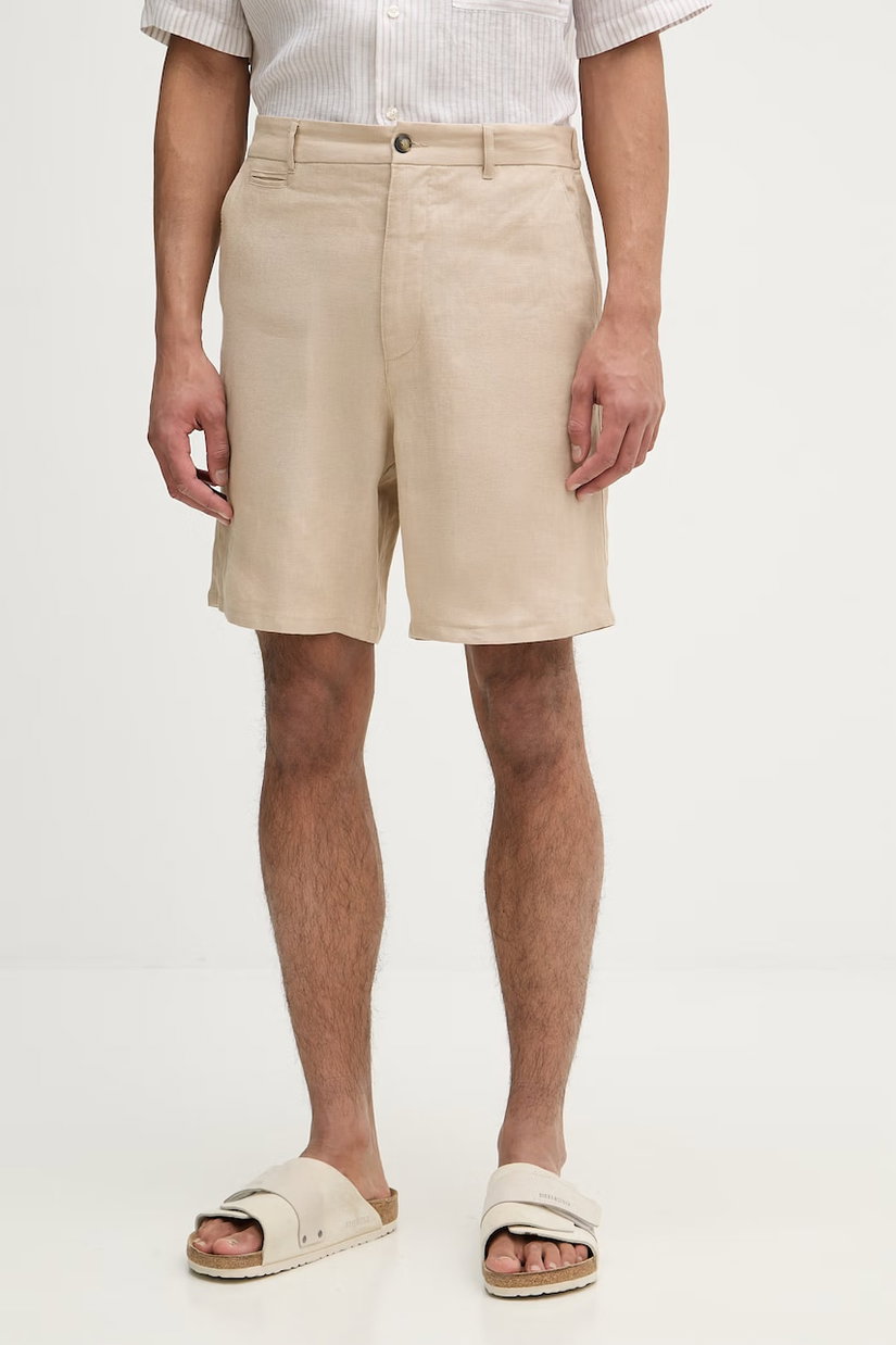 Trussardi pantaloni scurți chinos pentru bărbați, din in