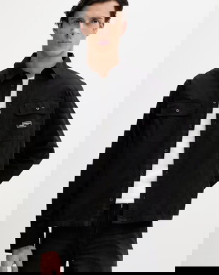 Guess Jeans cămașă de bărbați din bumbac