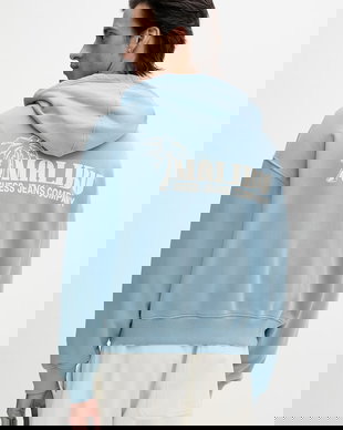 Guess Jeans hanorac cu glugă bărbătesc din bumbac