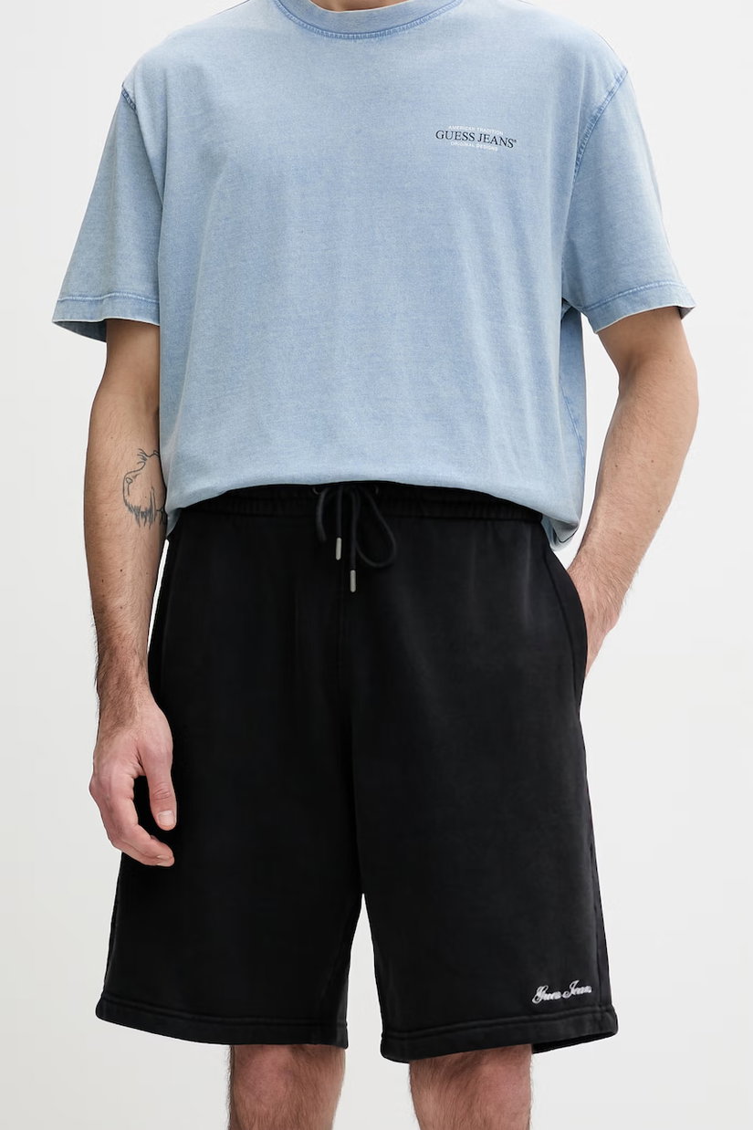 Guess Jeans pantaloni scurți de trening bărbați din bumbac