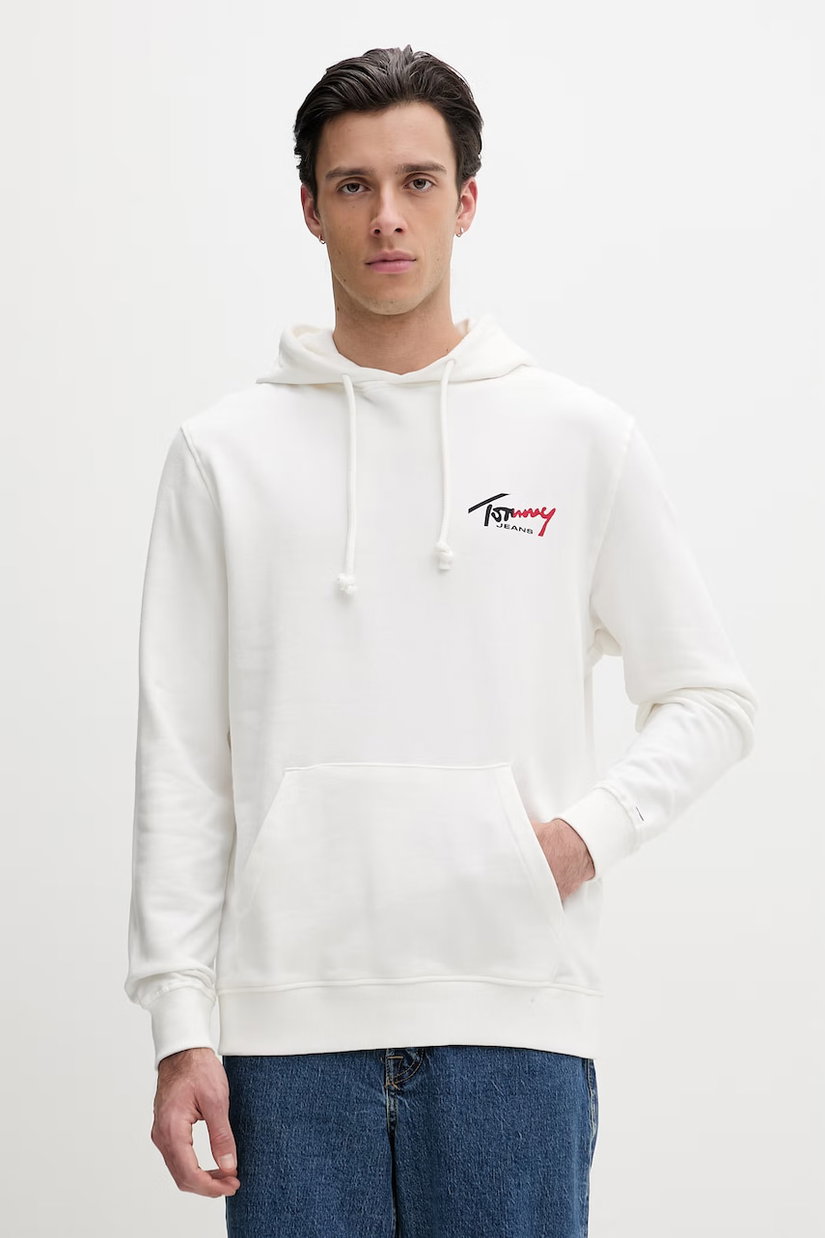 Tommy Jeans hanorac cu glugă bărbați bumbac