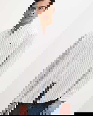 Tommy Jeans cămașă bărbătească din bumbac