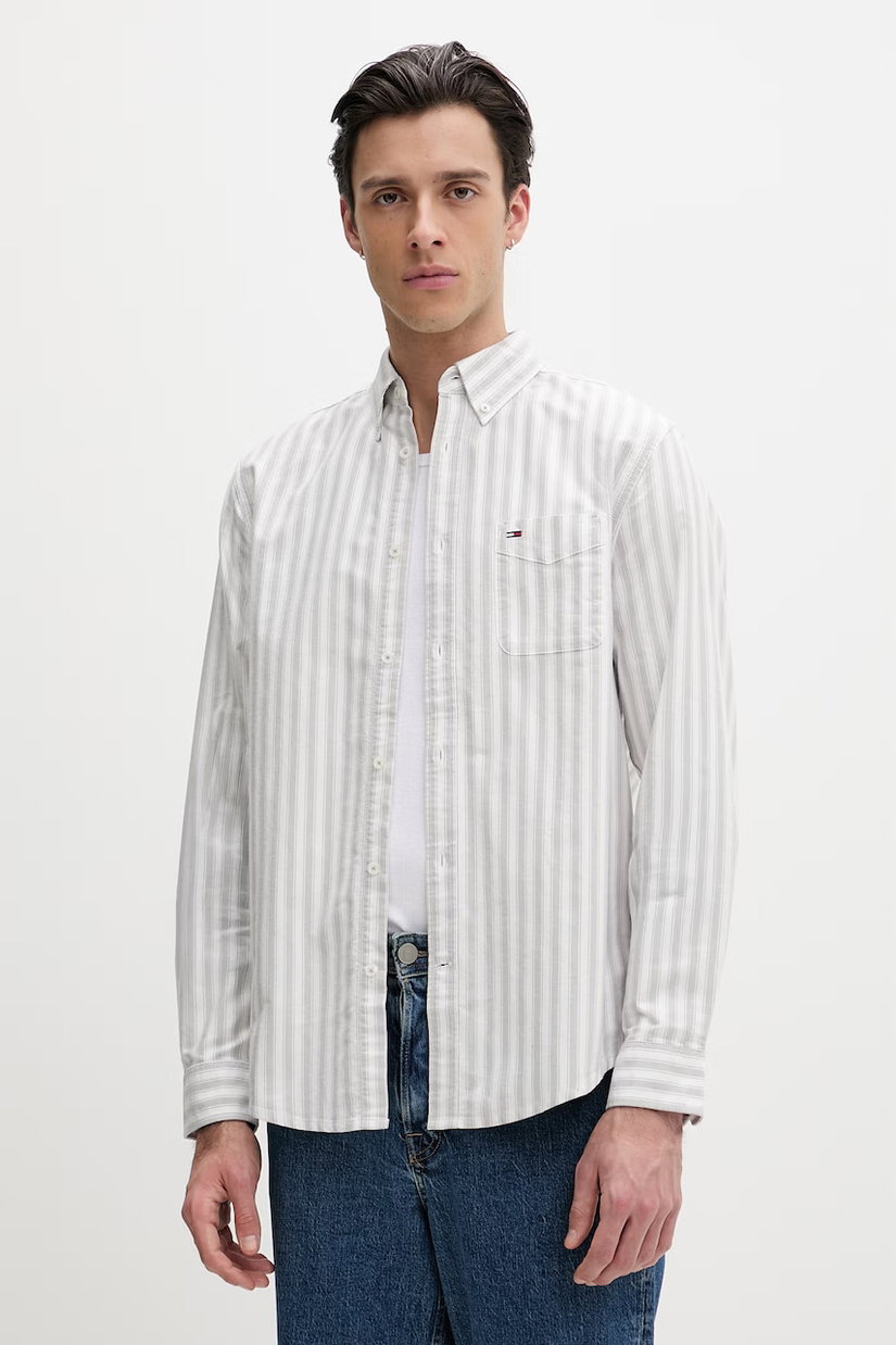 Tommy Jeans cămașă bărbătească din bumbac