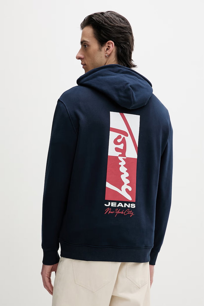 Tommy Jeans hanorac cu glugă bărbătesc din bumbac