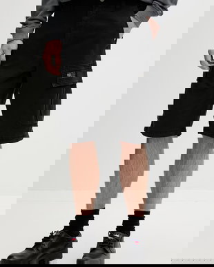 Tommy Jeans Pantaloni scuți cargo bărbătești din bumbac