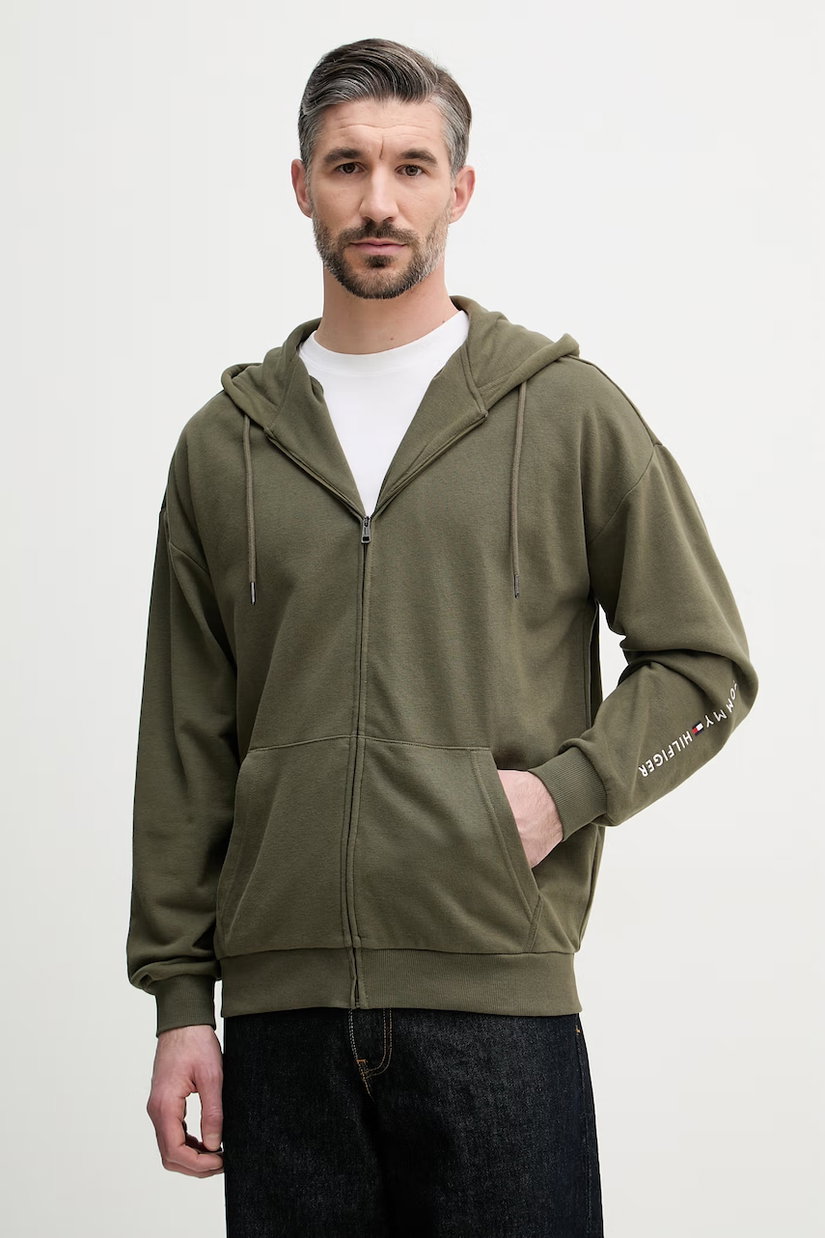 Tommy Hilfiger Hanorac cu glugă bărbătesc cu bumbac
