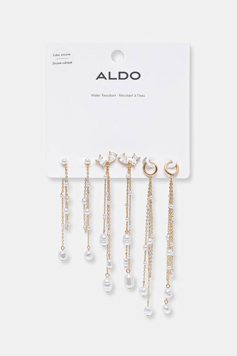 Aldo cercei pentru femei, din metal cu zirconiu cubic RAVVEN pachet de 3