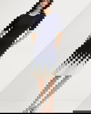 Silvian Heach rochie tricotată cu vâscoză ALLANDI