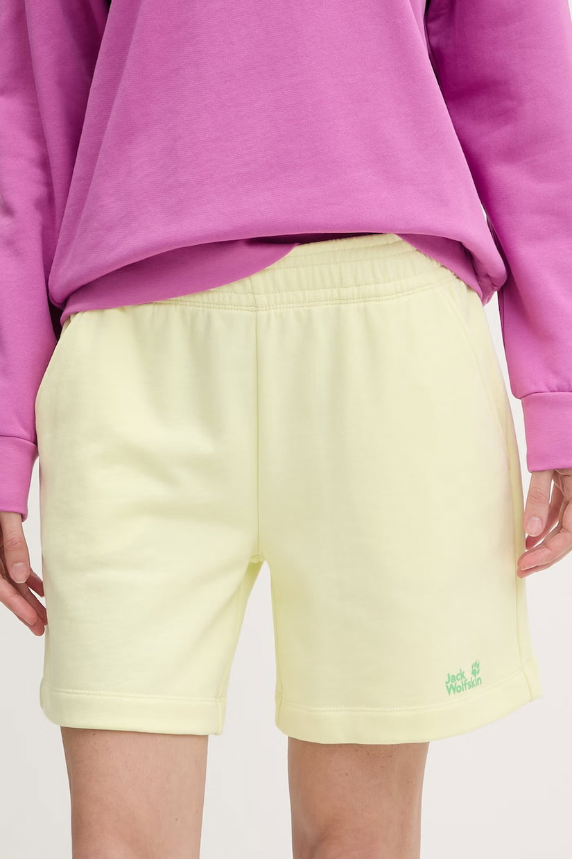 Jack Wolfskin pantaloni scurți de trening pentru femei, din bumbac Celebrate The Paw