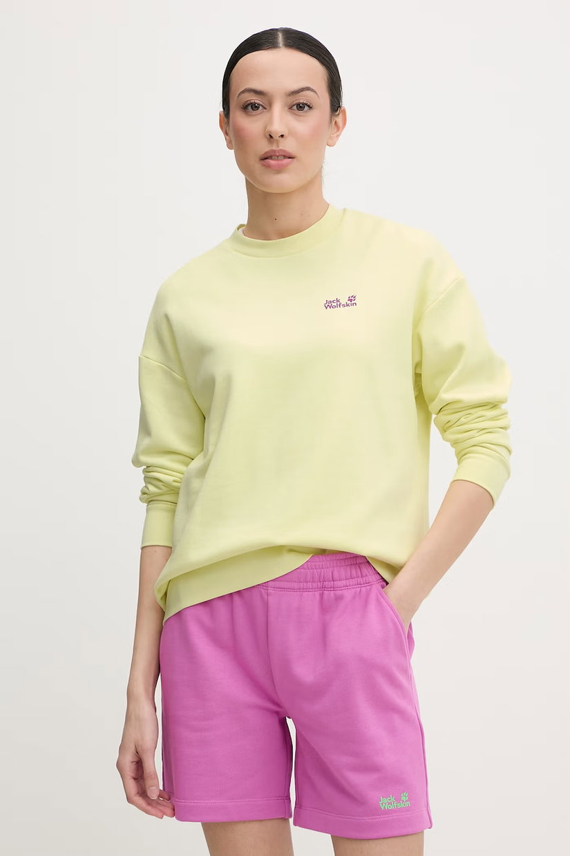 Jack Wolfskin hanorac pentru femei, din bumbac Celebrate The Paw