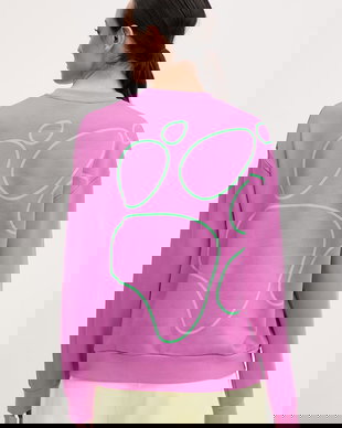 Jack Wolfskin hanorac pentru femei, din bumbac Celebrate The Paw