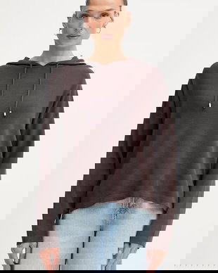 United Colors of Benetton hanorac cu glugă pentru femei,cu vâscoză