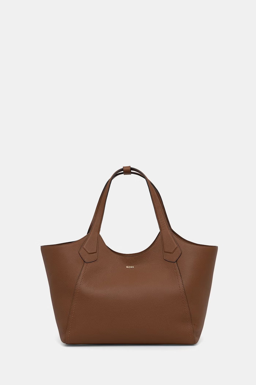 BOSS geantă pentru femei, din piele Lenah New Tote
